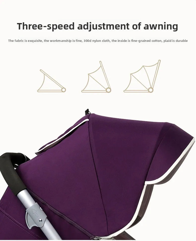 Foldable Twin Baby Stroller,Double Seat Baby Stroller for Two Babies,Shock-absorbing Twin Baby Stroller,Multi-function
