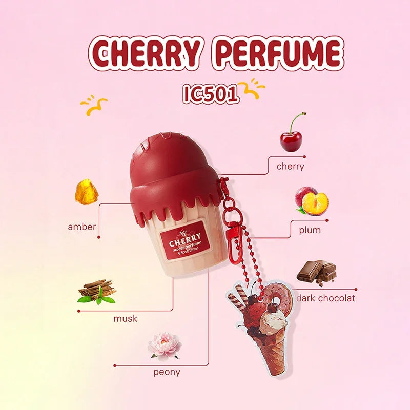 Dubai Arabia Gourmet Eau De Toilette 50ml Cherry Croissant Strawberry Chocolate Scent Cute Delicate Pendant Body Perfume Spray