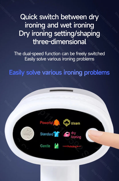 Handheld Powerful Adsorption Vacuum Steamer Iron 2 in 1 Steam Ironing Dry Ironing Garment Steamer Smooth Out Stubborn Wrinkles