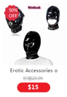 Erotic Fetish Costumes of Leather Bdsm Bondage Hood Mask with Mouth Hole for Couples Adults Slave Rolplay Flirting Games