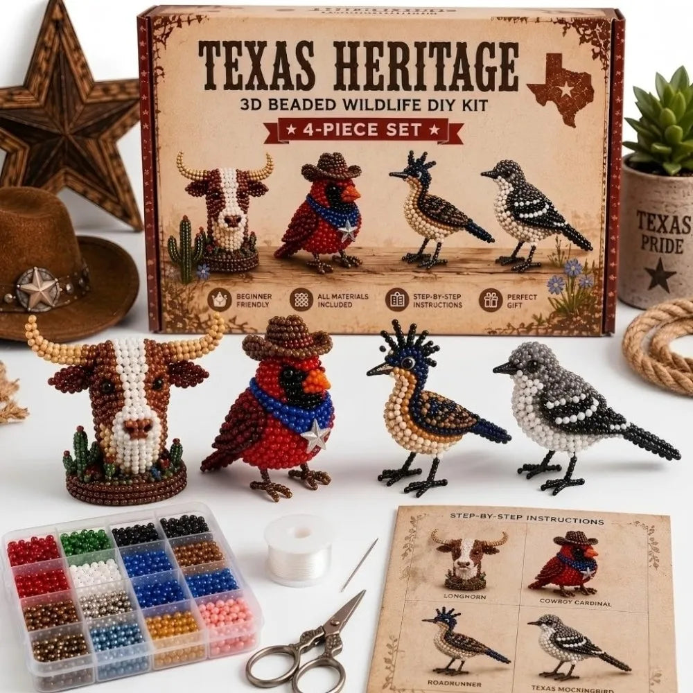 New Creative 3D Animal Bead Kit Mini Size Farm & Sea Animals Animal Crafting Set Bead Craft Pets Beading Set DIY Activity