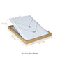 Luxury Gold White PU Leather Necklace Ring Earring Holder Jewelry Tray Series Jewelry Disply Jewellery Organizer Box