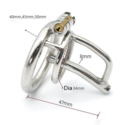 Steel Chastity Cage Sounding Plug Erotic Urethral Lock Penis Ring Cock Cage Male Chastity Device BDSM 18+ Adult Toys For Men.