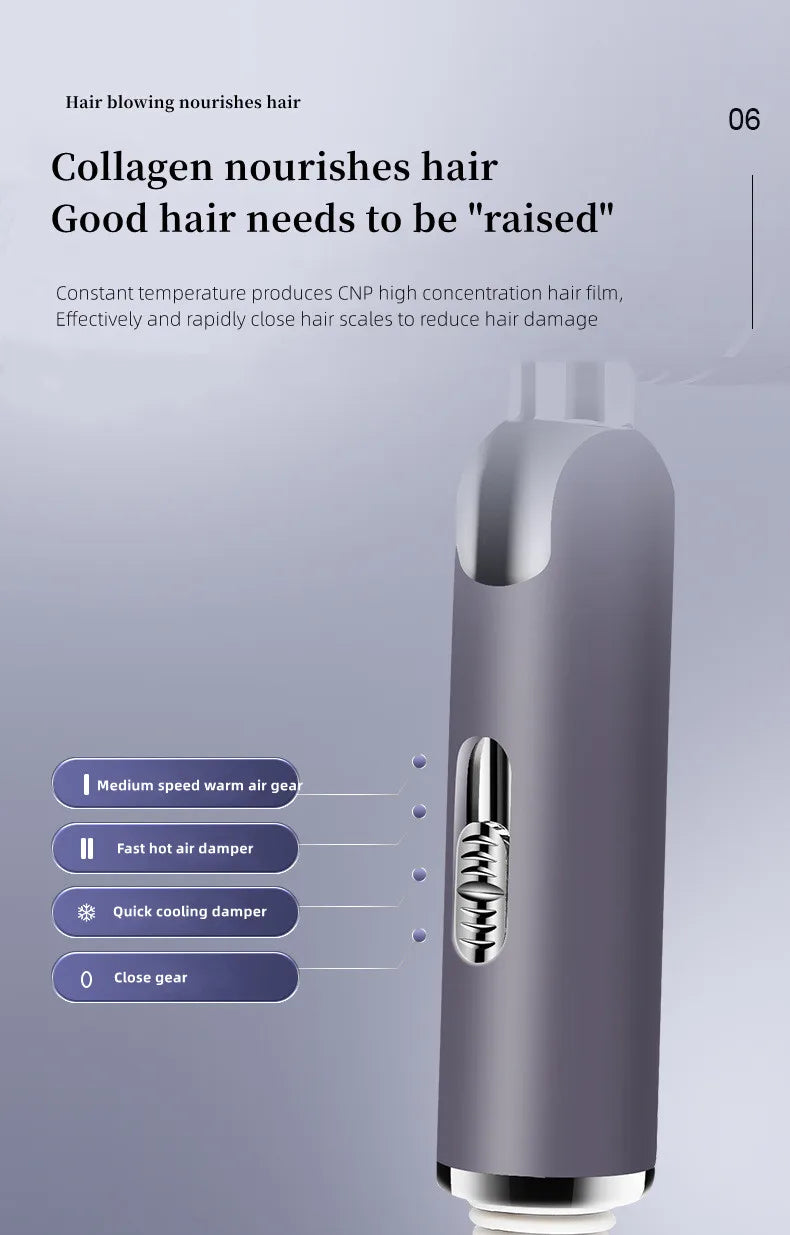 2300W Hair Salon Hair Dryer High Power Strong Wind Speed Dry Blue Light Ion Silent Home Hairdresser Special New Product
