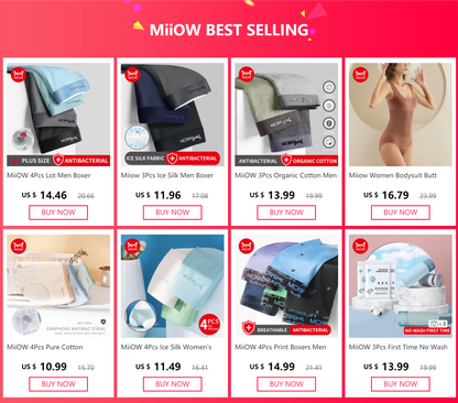 MiiOW 3Pcs Sexy Mesh Men Boxer Underwear Graphene Antibacterial Male Panties Ice Silk Underpants Breathable 4XL Boxershort 2022
