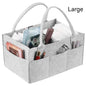 Baby Diaper Caddy Organizer for Changing Table, Nursery Storage Bin Basket with Handle, Felt Diaper Organizer Suitable for Indo