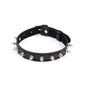Sexy PU Leather Choker Collar for Women Gothic Punk Spike Heart O-Ring Bell Bondage Slave Neck Strap BDSM Role Play Accessory