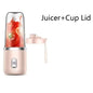 Electric Juicer 6 Blades USB Smoothie Blender Portable Wireless Mini Charging Fruit Squeezer Ice Crush Cup Kitchen Tool