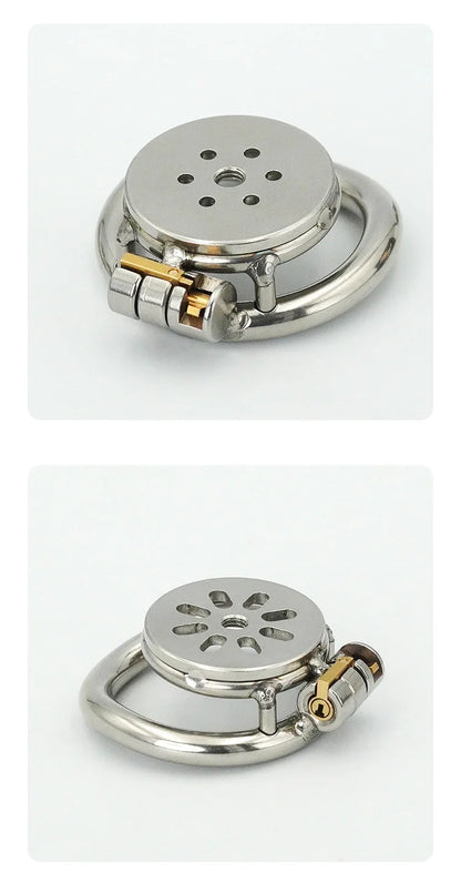 Stainless Steel Male Chastity Device Flat Plate Metal Chastity Lock for Adult Men SM Products Erotic Urethral Lock Sex