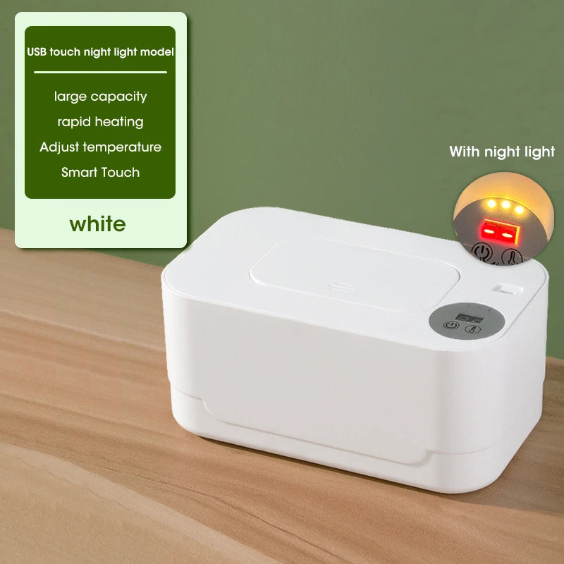 Baby Wet Wipe Warmer Tissue Heater Warming Machine Wipes Heating USB Cotton Towel Smart Polypropylene Baby