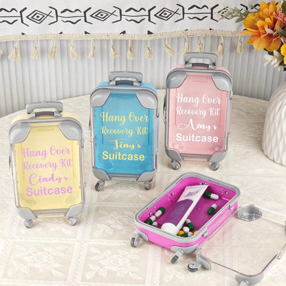 Mini Suitcase Party Favor Gift Box False Eyelashes Miniature Luggage Box for Bachelorette Party Bridal Shower Favors