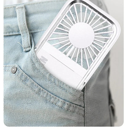 Multifunction Foldable Hand Fan USB Charging Mini Portable Hanging Neck Air Cooling Fan Semiconductor Refrigeration Small Fan