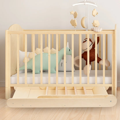 Mamabrum Large Wooden Children's Slide Ladder Folding Montessori Educational Toy for Toddler 3 + 4 + 5 +