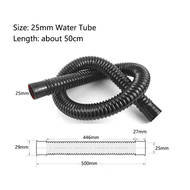 Black 20mm/25mm Aquarium Water Tube Oxygen Pump Water Pump Hose Air Bubble Stone Aquarium Fish Tank Pond Pump Tube 50cm