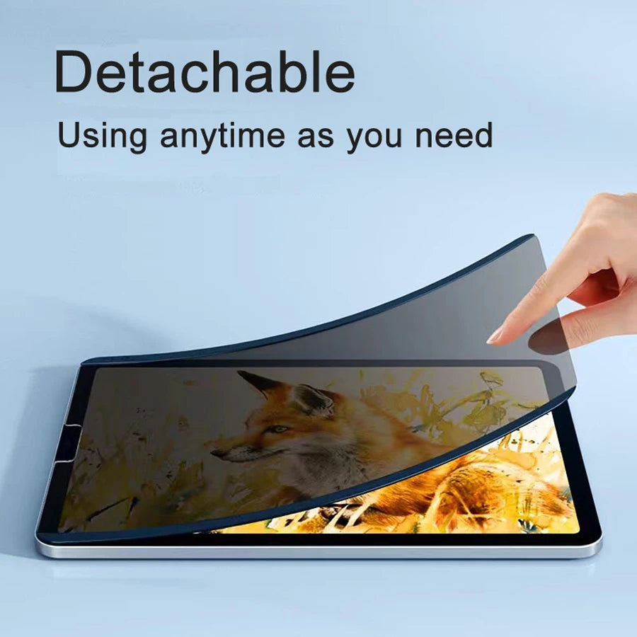 Privacy Screen Protector for 2024 iPad Air Pro 11 13 Magnetic Anti-peep Anti-Glare Film for Mini 6 Air 2/3/4/5 10th 10.5 12.9''
