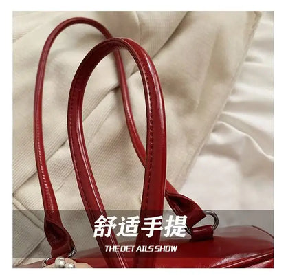 Fashionable Underarm Bow Bag for Women 2024 Korean Edition New Simple Leisure Pillow Bag Trendy Versatile Shoulder Bag