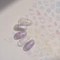 5D Pudding Jelly Dessert Fruit Cherry Pink Claw Print Bowknot Tie knot Love Heart Stars Nail Art Sticker Adhesive Manicure Decal