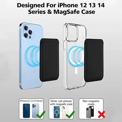 Magnetic Leather Wallet Case For iPhone 14 13 12 Card Holder For Magsafe for iPhone 15 Pro Max Magsafe Wallet Leather Compatible