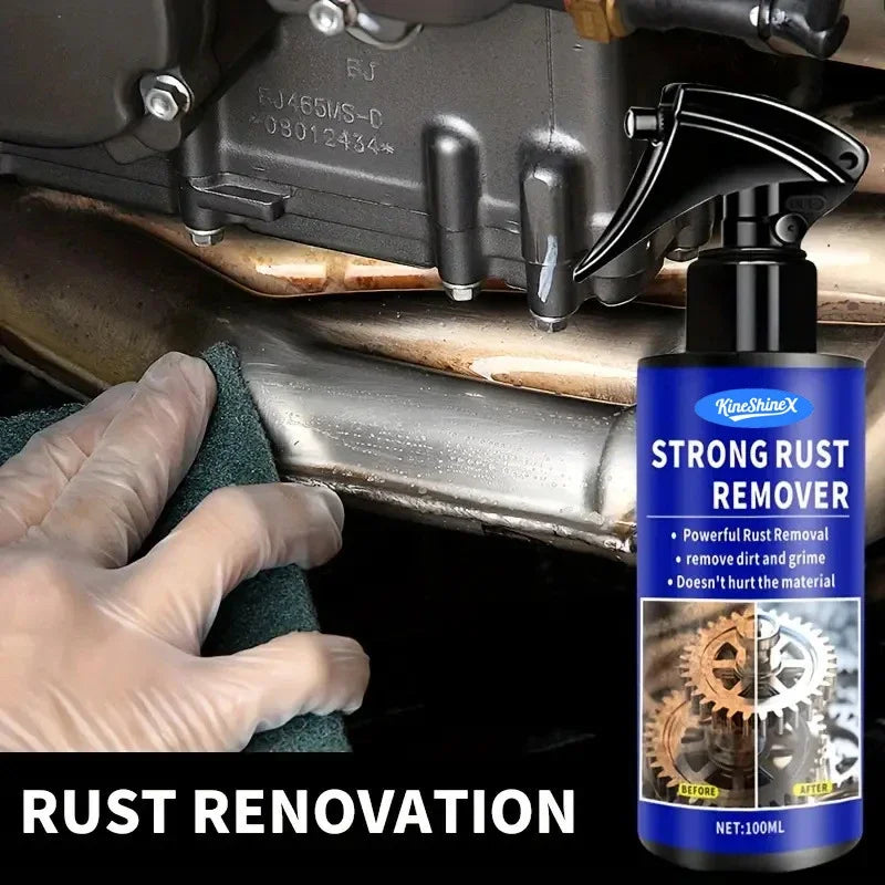 1/3 Pcs 100ml Car Rust Remover Spray Clean Metal Iron Quickly Auto Exhaust Pipe Rust Derusting Spray Auto Stain Removal Agent