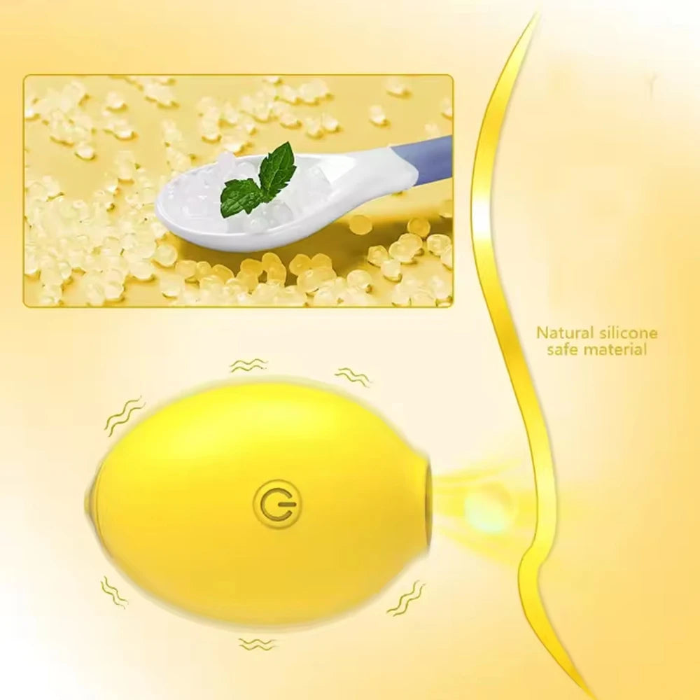 Lemon Vacuum Sucking Clitoral Stimulator with 10 Strong Sucking Modes Adult Sex Toys Vibrators Female Oral Nipple Clit Vibrating
