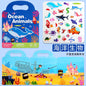 Reusable Bubble Sticker Book for Kids - Multi-Themed Educational Learning Activities, Washable & Safe Toddler Stickers