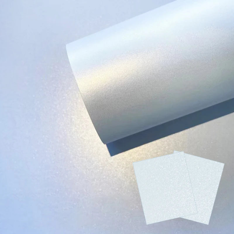 A4 20/50Pcs Double Sided Ice White Pearl Paper 120/160/200/250/300G Thick Paper Laser Printing For Making Business Invitation