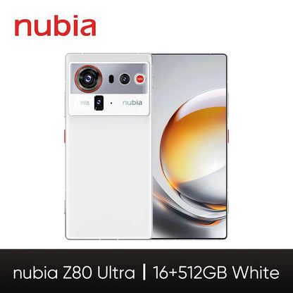 Global Version Zte Nubia Z80 Ultra 5g Snapdragon 8 Elite Gen 5 7200Mah 6.85'' 144Hz Oled Display 90W Fast Charging 64Mp+50Mp Ai