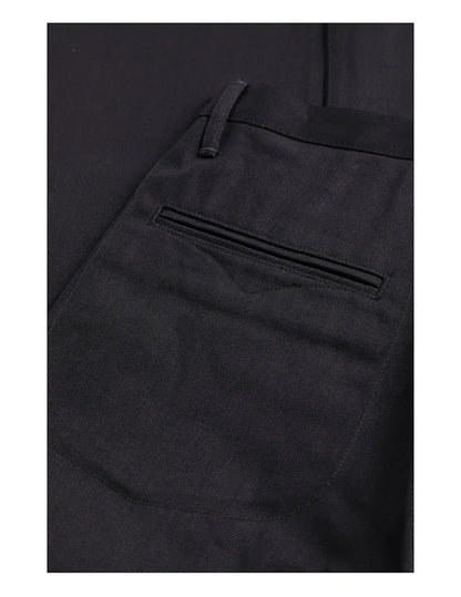 Red Tornado Black Men's Jeans Relaxed Fit 14.5oz Selvedge Denim Officer Trousers