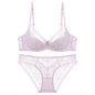 Summer Sexy Lace Embroidery Women Lingerie Set French Thin Cup Push Up Bra Comfort Breathable Underwear Ladies Bra Briefs Set
