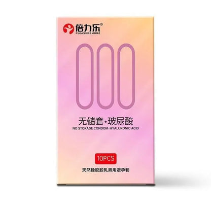 Non-Reservoir Condoms 000 Ultra Thin Hyaluronic Acid Lubricated Safety Condoms Adult Family Planning Products 18+