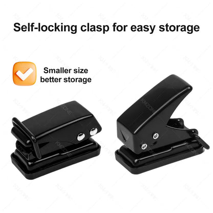 A4 Laminator Accessories 50pcs Laminating Film Pouch Lightweight Paper Cutter Binder Ring,Hole Corner Puncher, for Photo/File