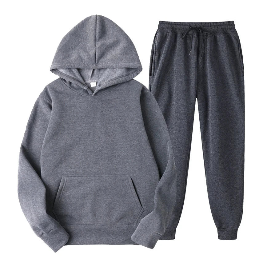 2024 Winter Brand Tracksuits Men's sets Long Sleeve Pullover + Jogging Trousers 2pcs Sets Fitness Running Suits sportswer Male