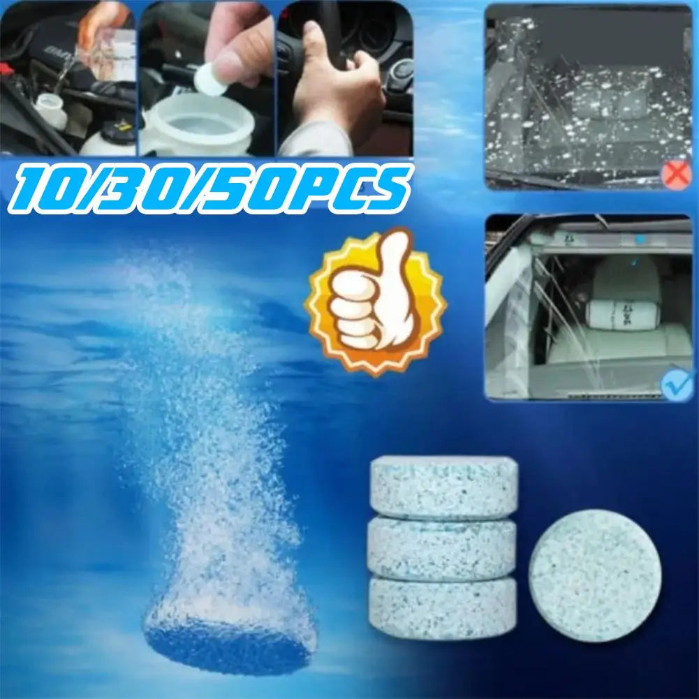 All-Season Car Windshield Washer Concentrated Clean Tablets Solid For  Car Room Kitchen Window GlassToilet Cleaning Tablet