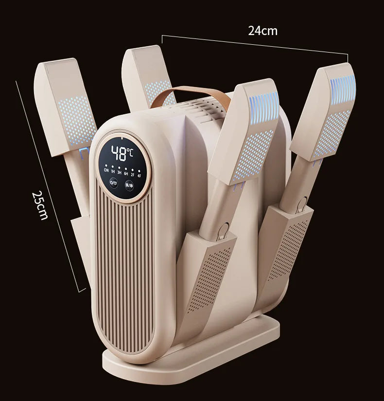 Foldable Shoe Dryer Electric Shoe and Boot Dryer Timing Control Household Shoe Warmer Portable Heater For Socks Boots