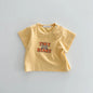 Summer Newborn Infant Baby Girls English Bear Printing Pullover T-Shirt Kids One-Piece Fashion Baby Clothing