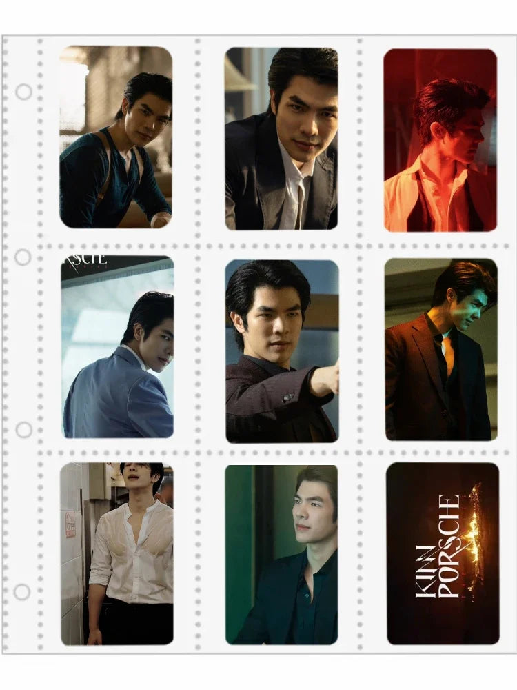 8PC/SET Bbbuild MileApo Jeffbarcode Poster Small Double-side Rounded Cards Thai TV KinnPorsche Drama Stills 8.6*5.4cm Photo Card