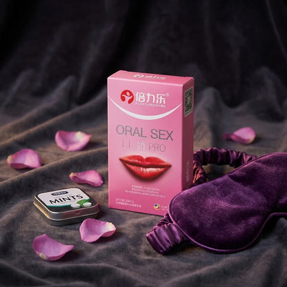 Oral PRO MultiPurpose Condoms No Reservoir Ultra Thin Front Internal Dotted Natural Latex 10pcs-50pcs Men ExtraSensation Beilile