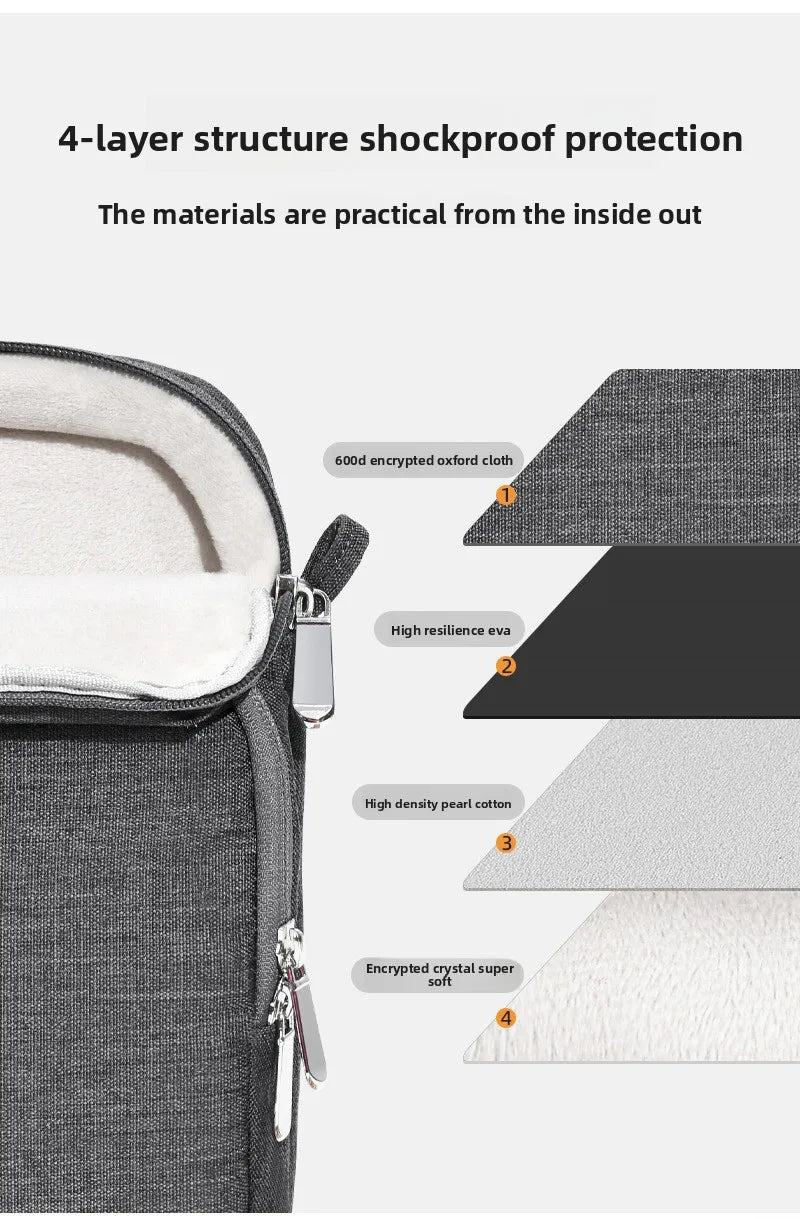 Laptop Bags 13 14 15 16 inch Notebook Bag for MacBook Air Pro M1 M2 M3 M4 Computer Handbag Briefcase Women Men Work Sleeve Bag