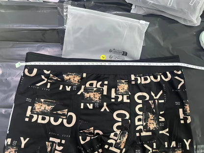 4/10piece Men's European And American Size Printed Fashionable Underwear Comfortable Plus Size Boxer Shorts Casual Sports Shorts