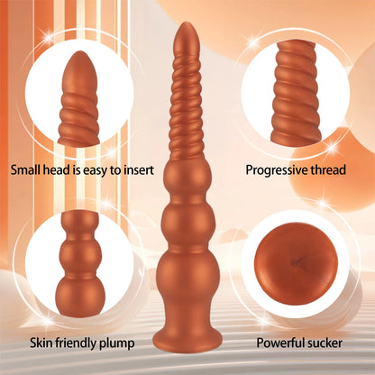 Long Anal Beads Ball Butt Plug Big Buttplug Prosate Massager Dildo Dilator Female Masturbator Adult Sexy Toys For Men Women Gay