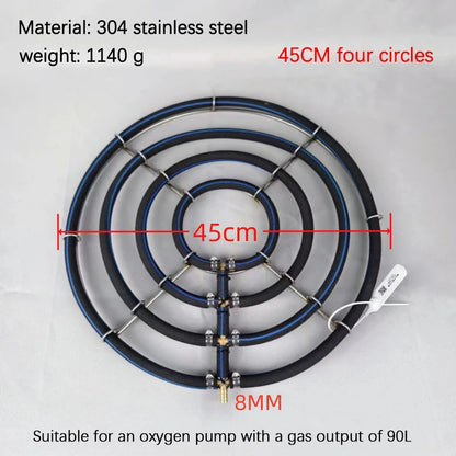 1Pcs 304 Stainless Steel Koi Fish Pond Oxygenation Aquarium Supplies Nano Aeration Disc Fish Pond Seafood Pond Oxygen Plate