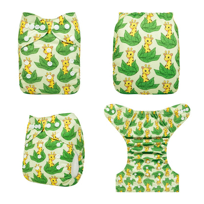 U Pick ALVABABY Digital Position Cloth Diapers Baby Reusable Modern Cloth Nappy for Baby with 1pc Microfiber Insert