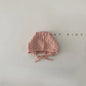 Fashion Retro Hollow Children Knitted Hats Handmade Crochet Flower Girls Parent-child Outdoor Cotton Hat 2024 Autumn Winter Caps