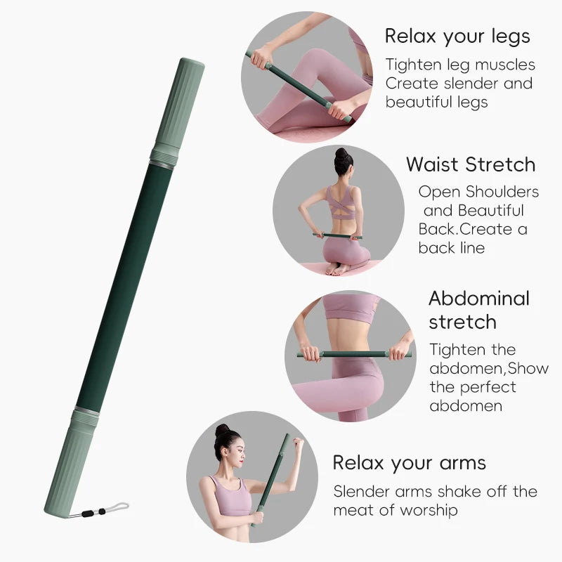 Massage Rod – Compact Deep Tissue Massage Roller Stick – Myofascial Release Tool for Legs, Back, Neck, Arms & Shoulders – Muscle