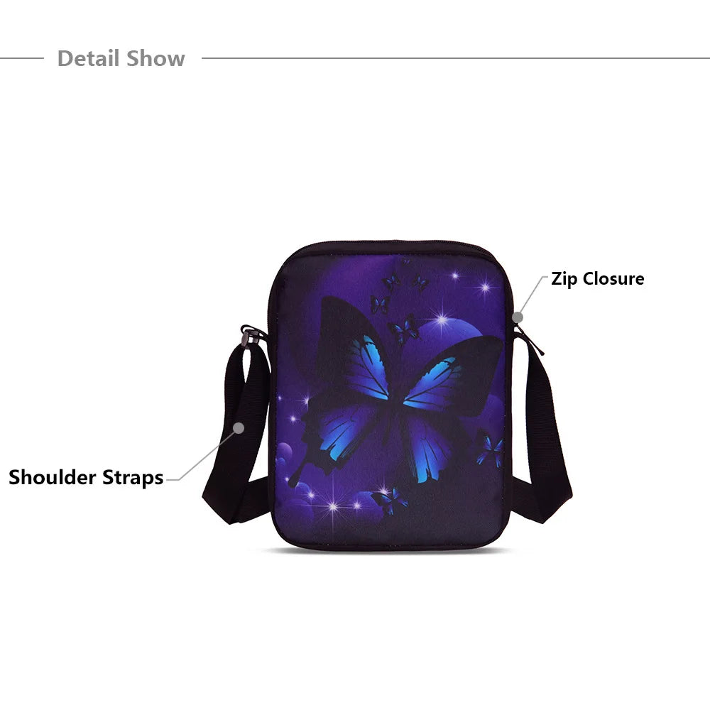 Cartoon Popular Shadow Milk Plush 3D Print 3pcs/Set pupil School Bags Laptop Daypack Backpack Inclined shoulder bag Pencil Case