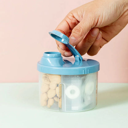 4 Compartments Baby Food Storage Box Newborn Milk Powder Newborn Baby Things Snacks CupsContainer Formula Dispenser Portable