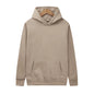 2025 Men's Solid Color Hooded Sweaters Men's Warm Wool Sweater Fashionable Street Clothing Loose  Breathable Jersey Brand Hooded