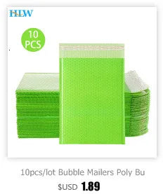 10Pcs/lot Rose Gold Metallic Bubble Mailers Foil Padded Bags Aluminized Postal Bags Gift Packaging Padded Shipping Envelopes