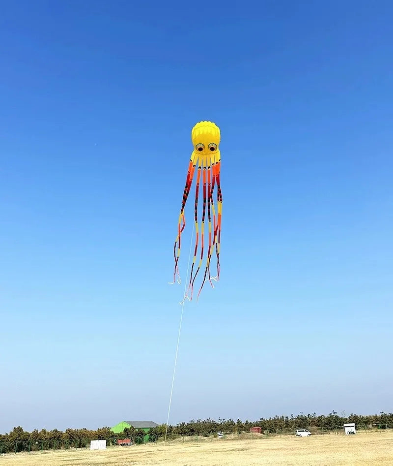 Large 15m octopus kites flying for adults kites windsurf cerfvolant inflatable toys kevlar Clothlarge kites outdoor fun dragon
