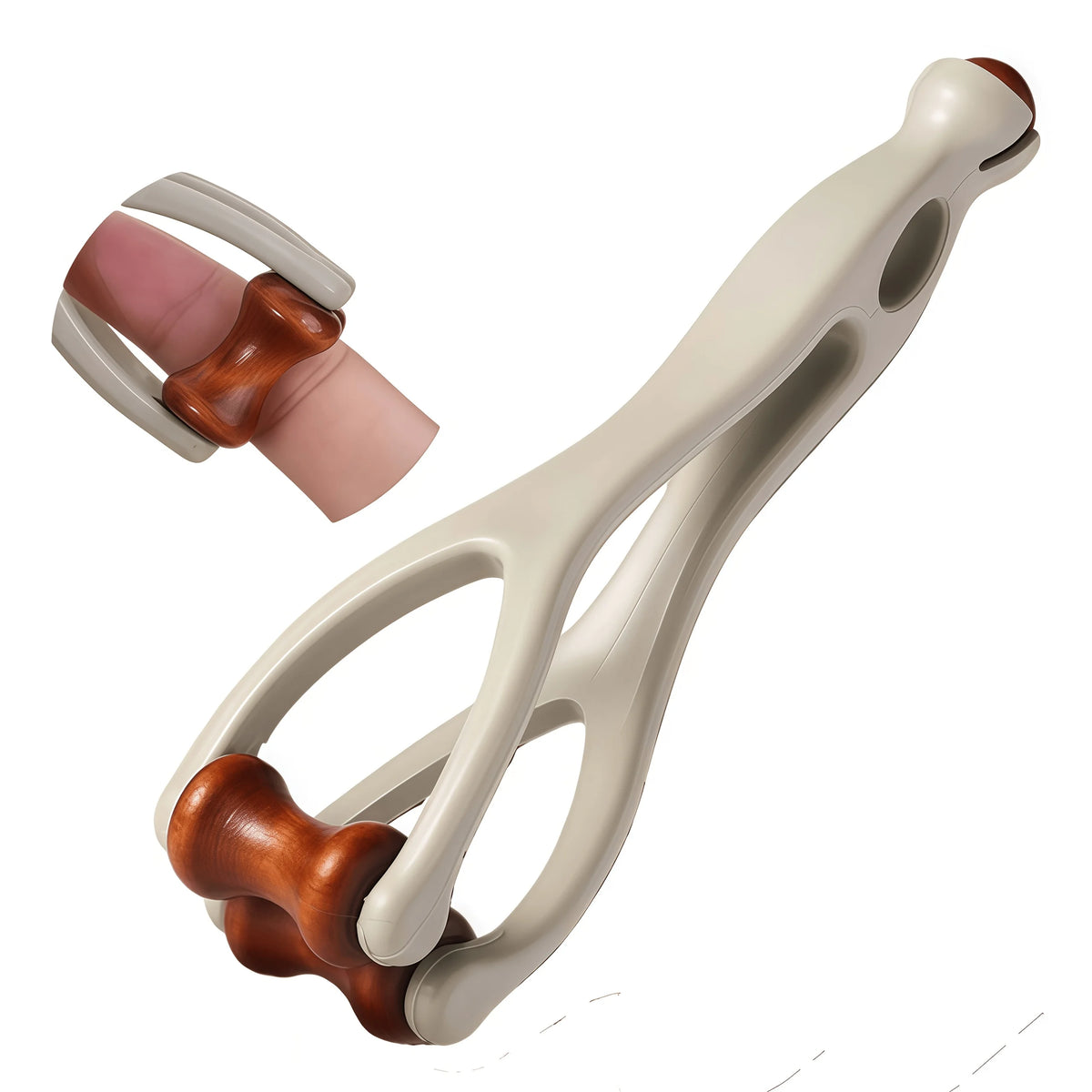 Finger Massager Dual-Row Roller Design Easy Use Relieve Finger Fatigue Promote Blood Circulation Portable Roller Finger Massager